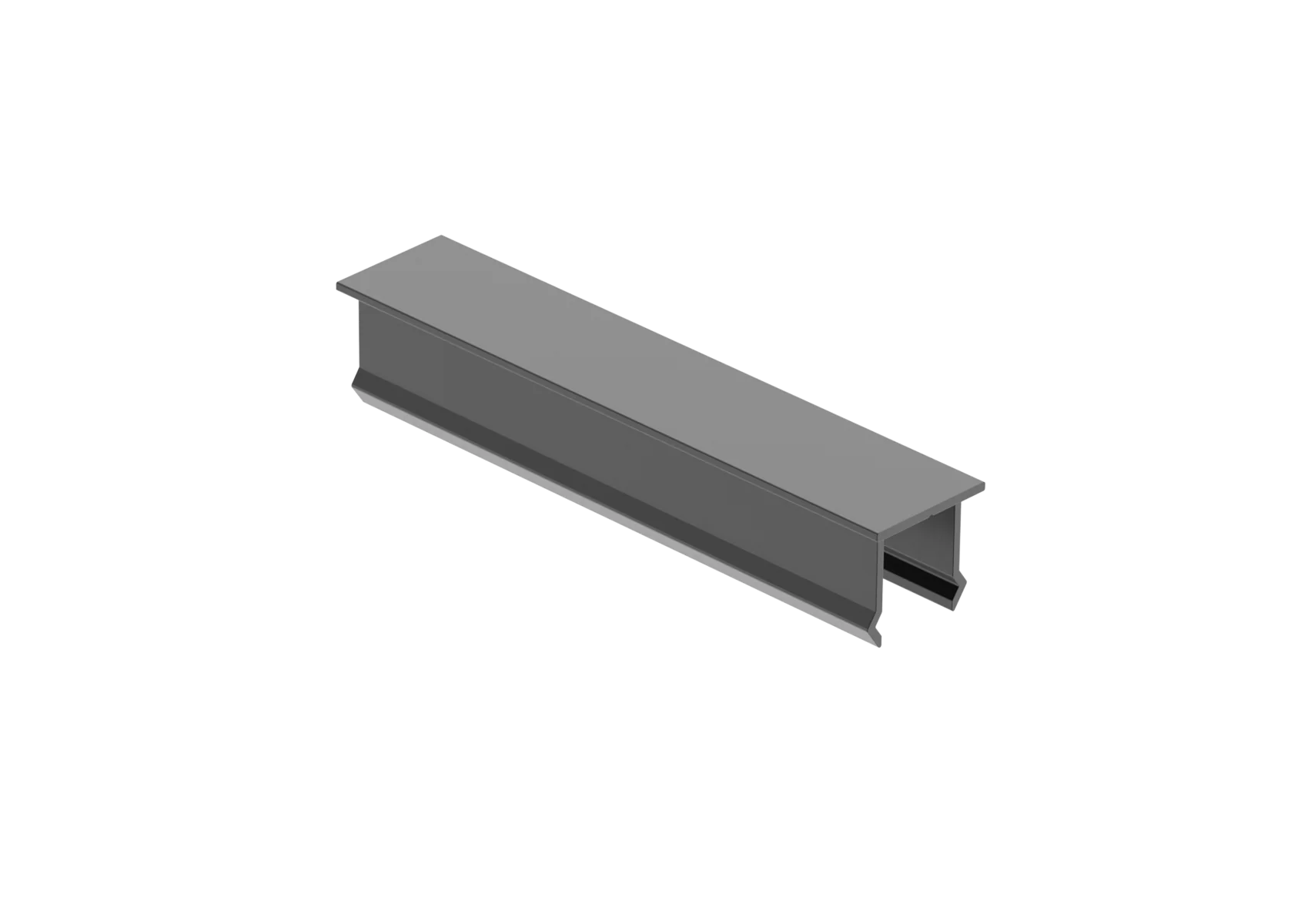 Aluminiowa nakładka na pionowe wypełnienie ogrodzenia, 20x120 – Antracyt RAL 7016