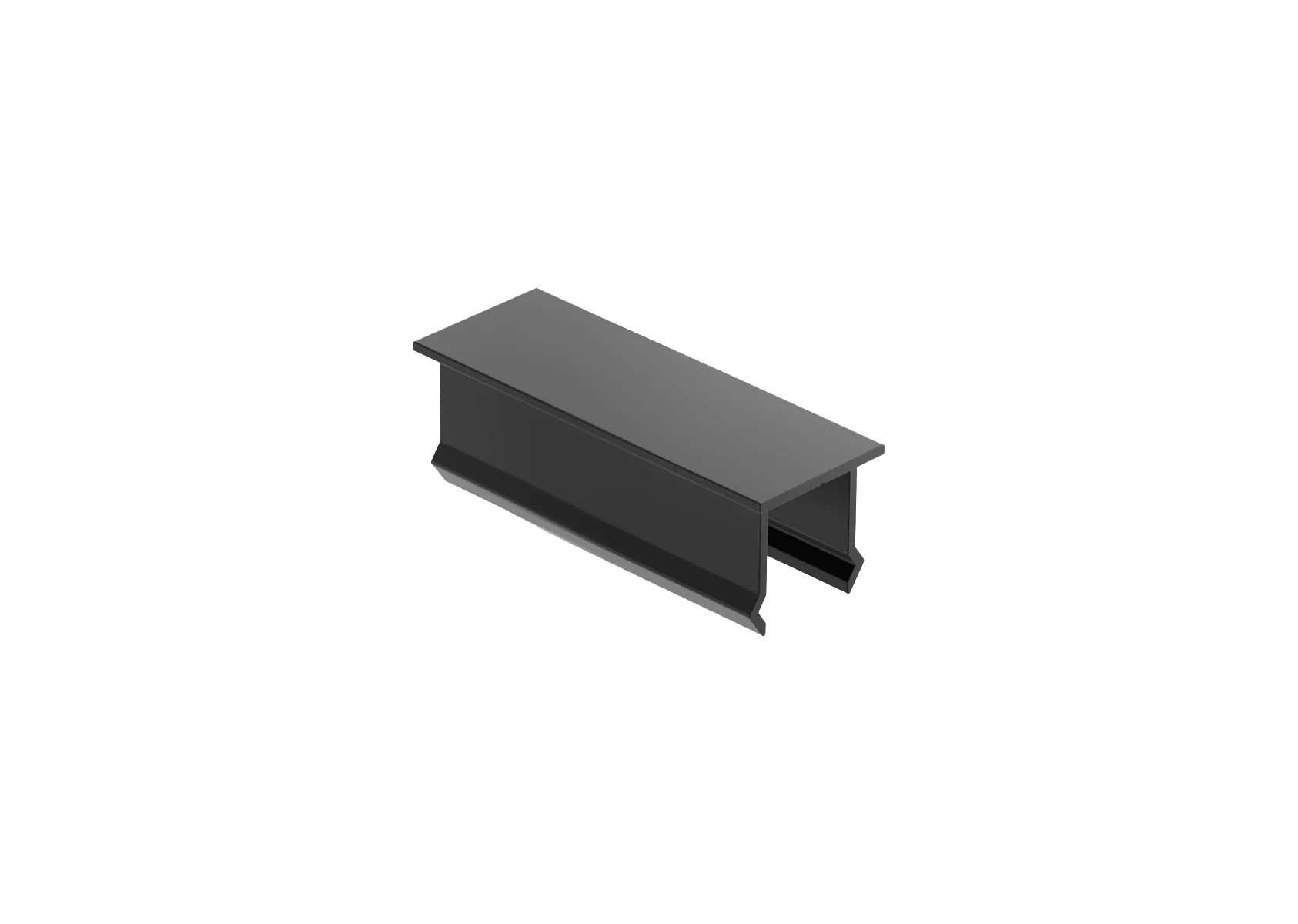 Aluminiowa nakładka na pionowe wypełnienie ogrodzenia, 20x50 – Antracyt RAL 7016