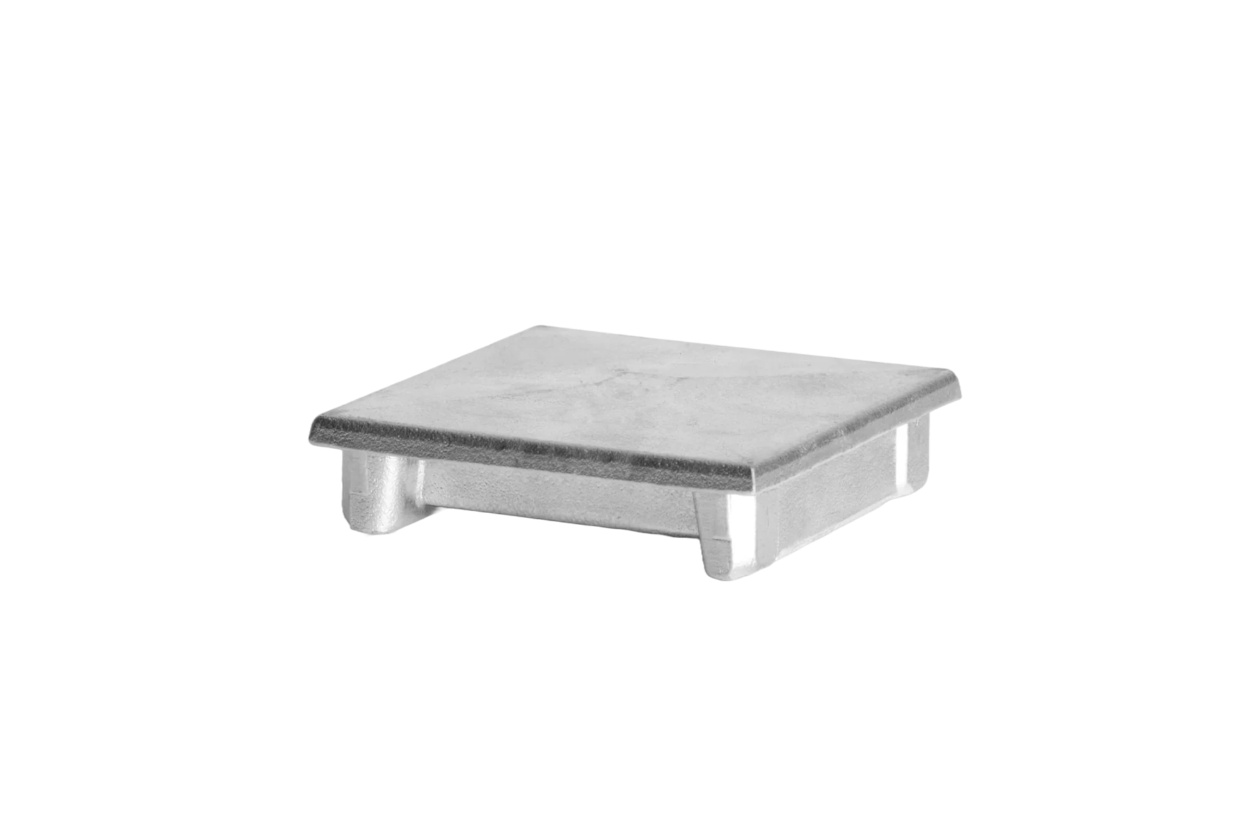 Aluminiowa zatyczka słupka 100x100 płaska - naturalna