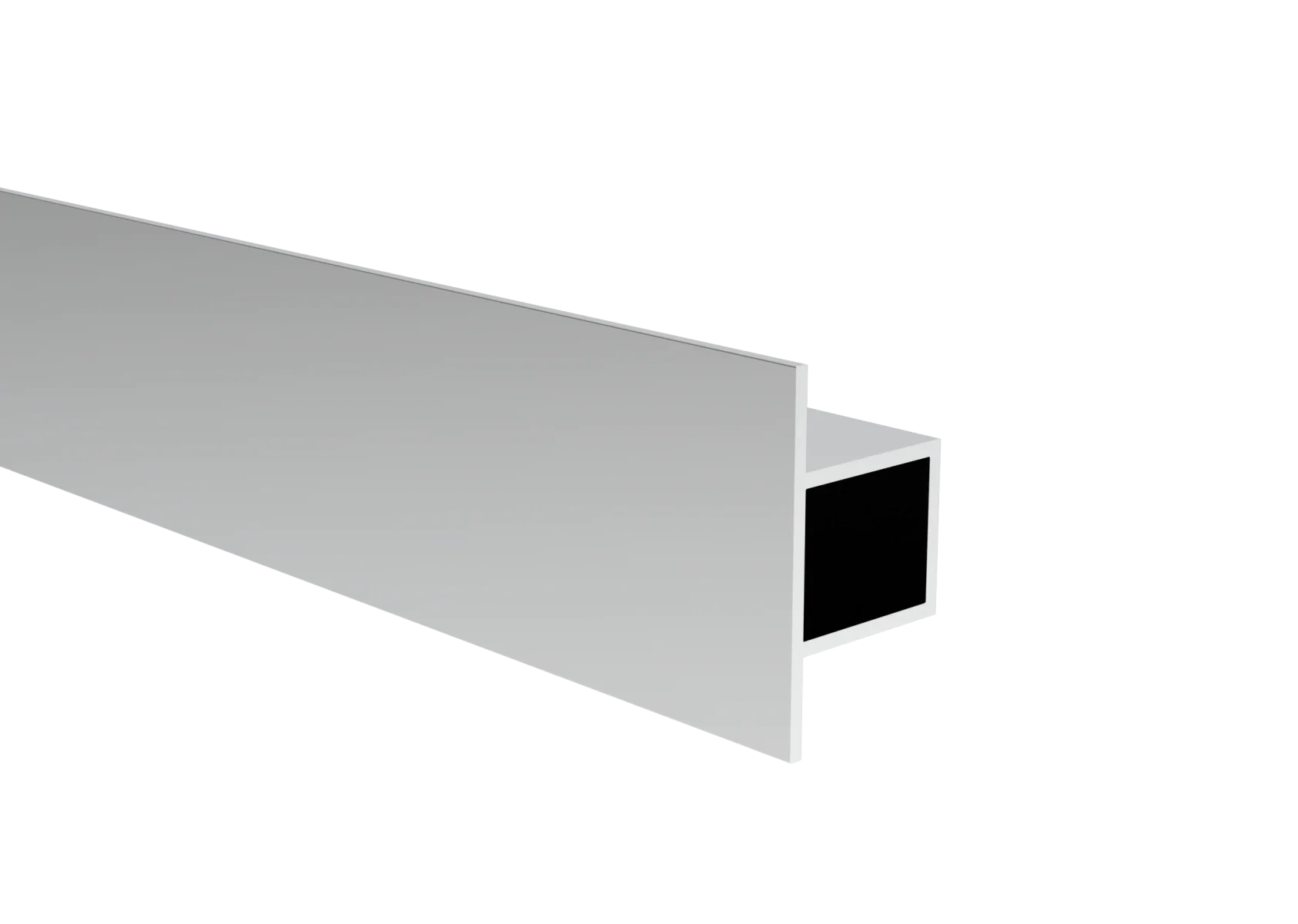 Aluminiowy profil T, zamknięty