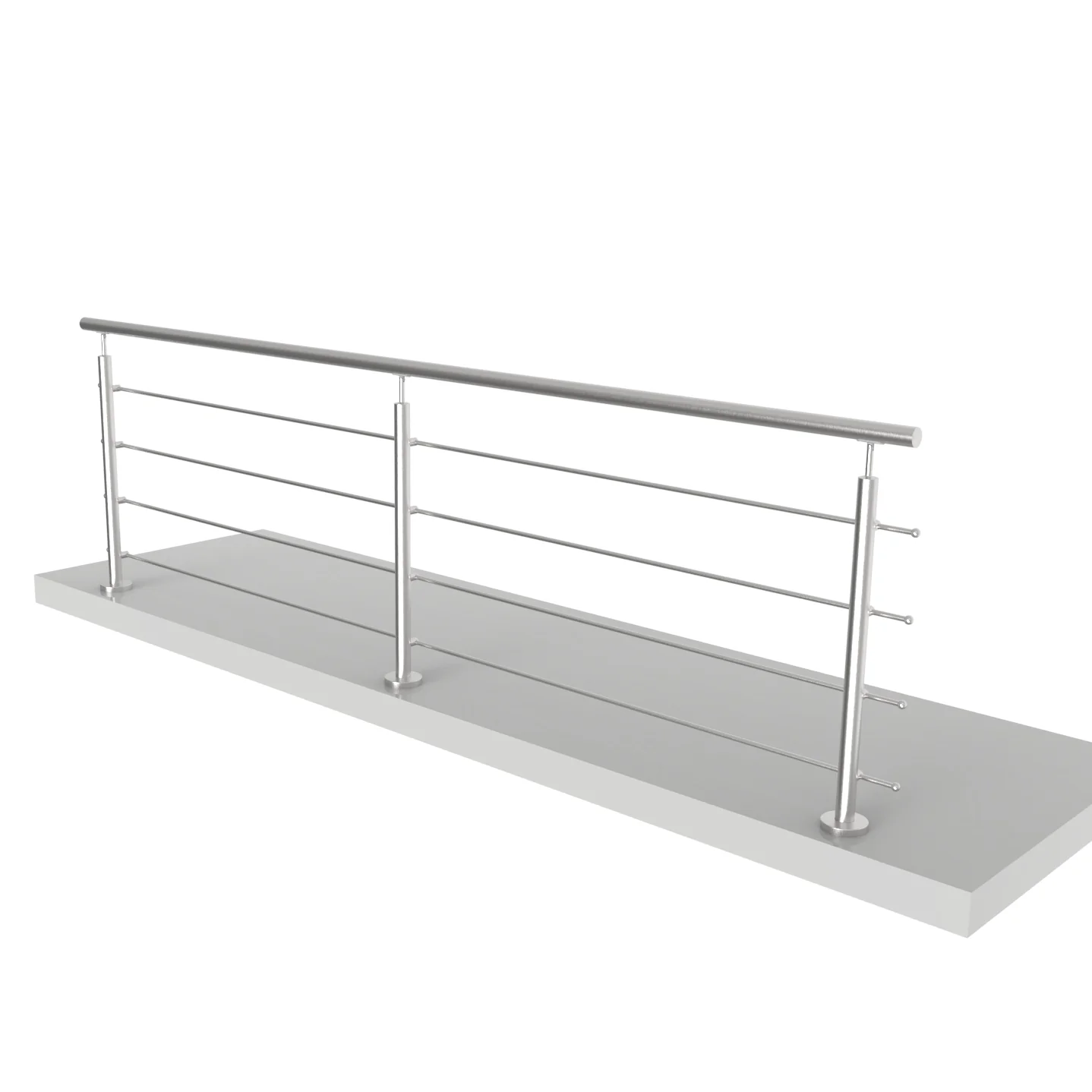 Balustrada nierdzewna AISI304, D42,4/4xd12/H900/L3