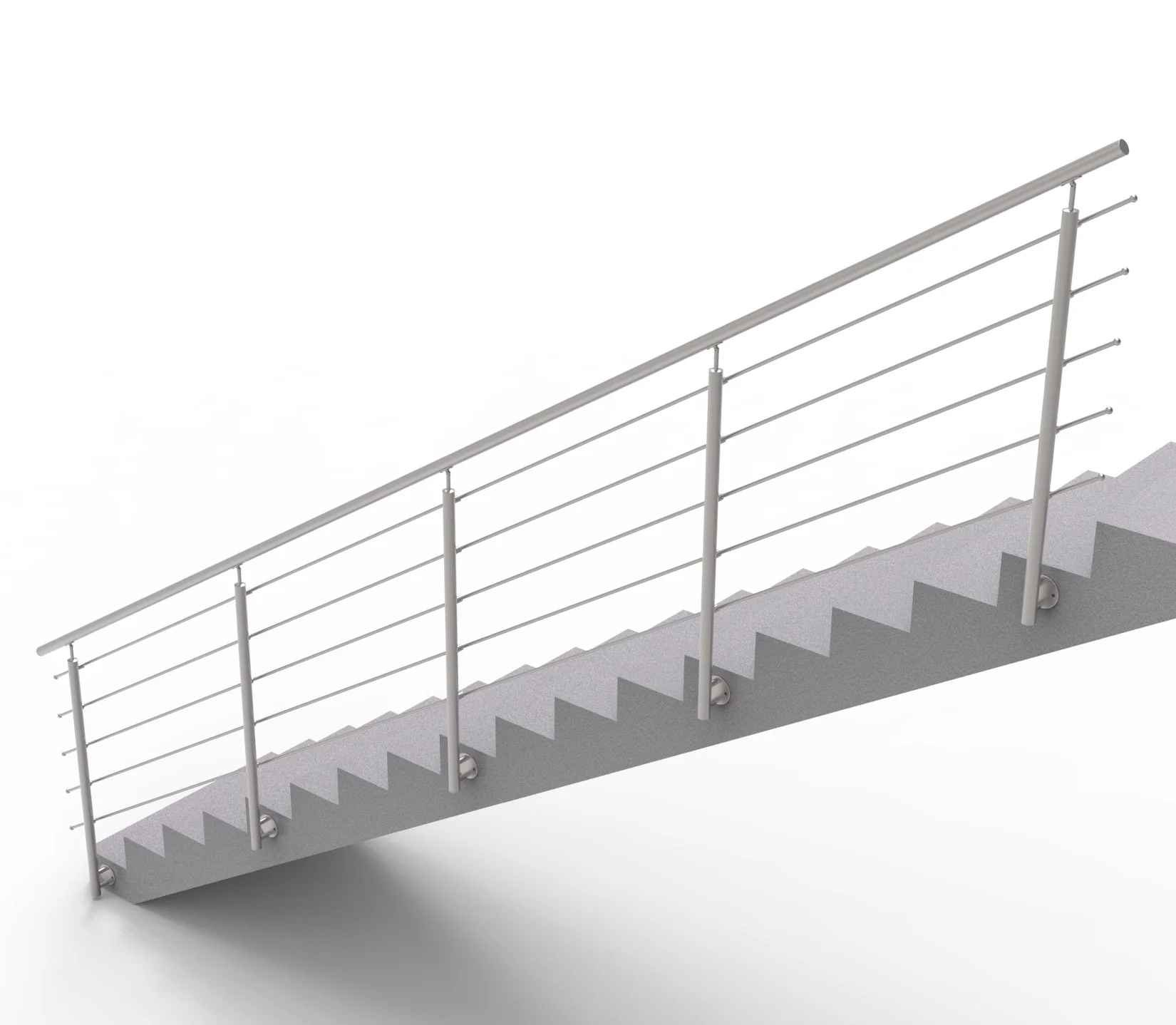 Balustrada nierdzewna AISI304, D42,4/5xd12/H1000/L