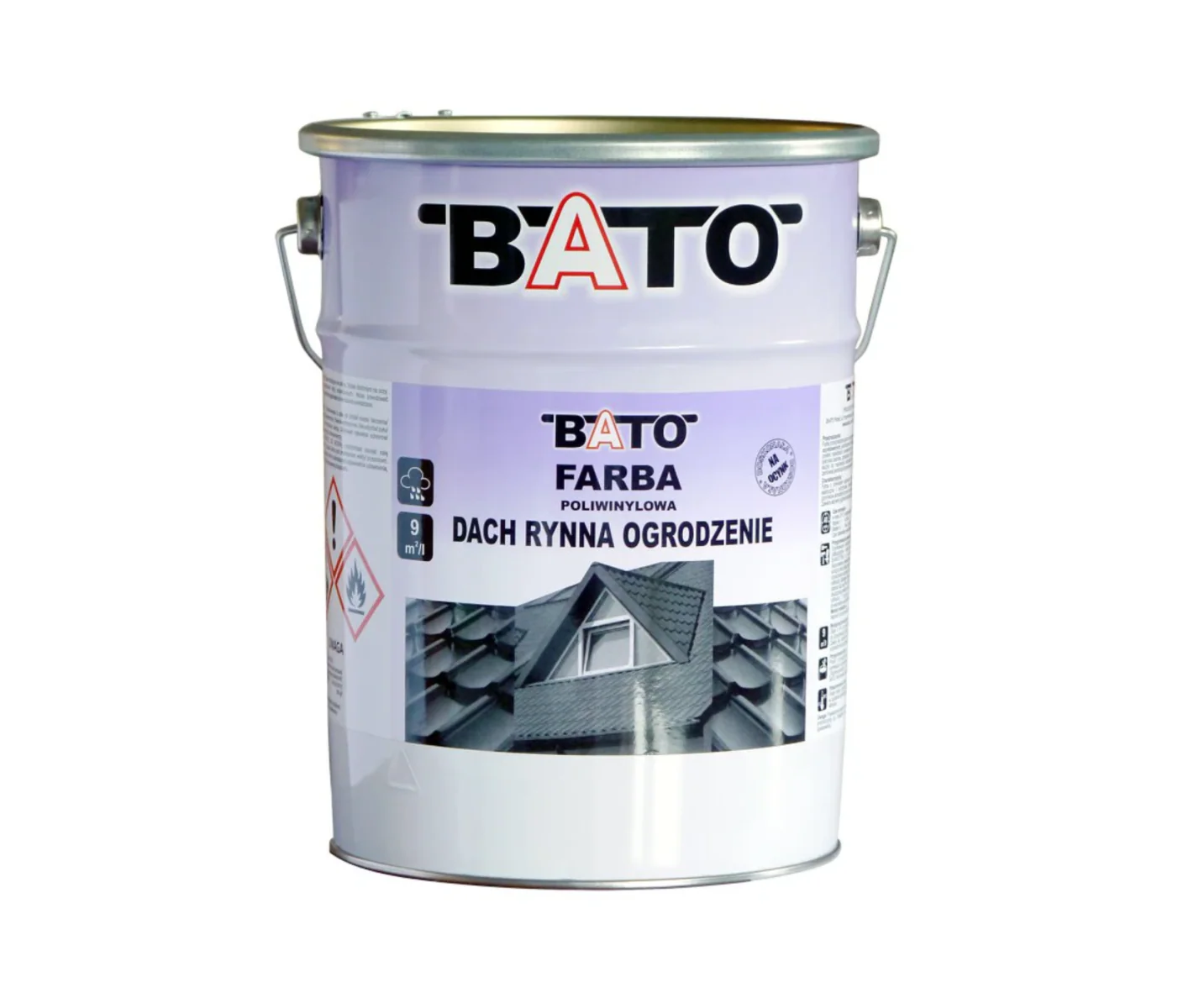 Farba poliwinylowa, antracyt RAL7016 6,3kg (5L)