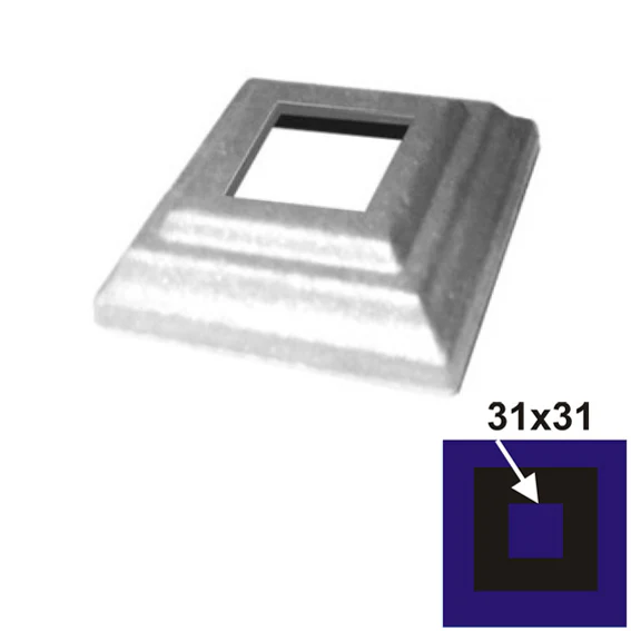 Maskownica ozdobna 60x60, h17, t4mm