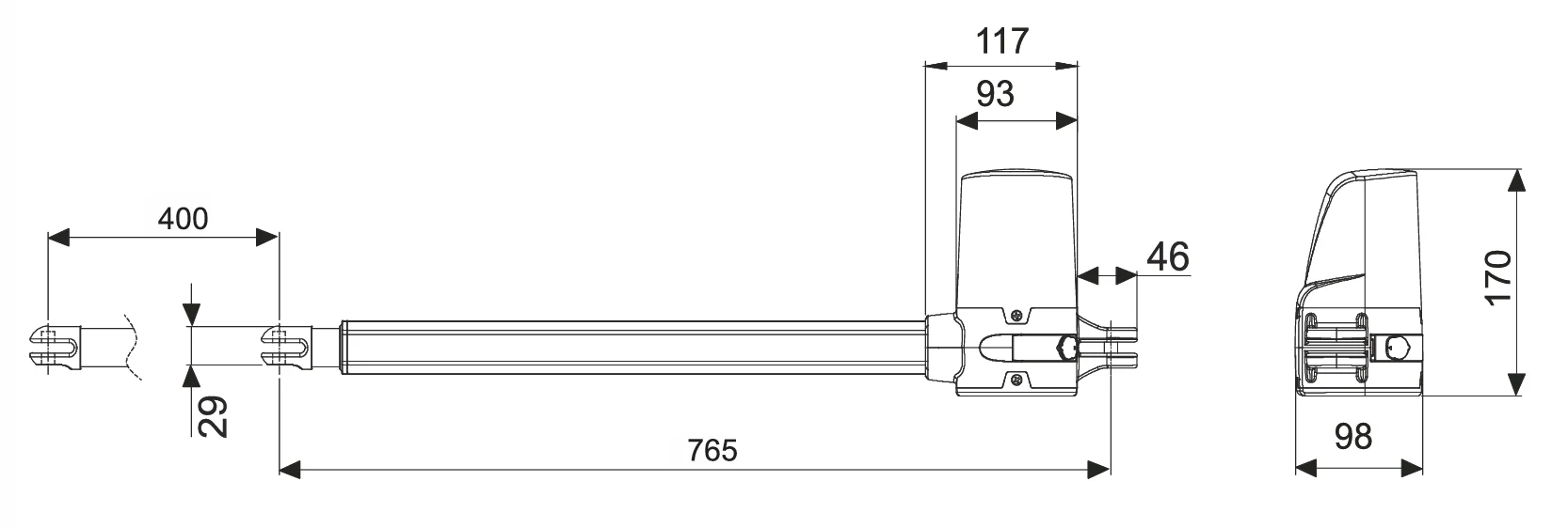 ROLLKIT napęd do bram skrzydłowych do 2m/200kg - Image 2