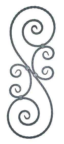 Rozeta 310x900, P/035-12x12mm