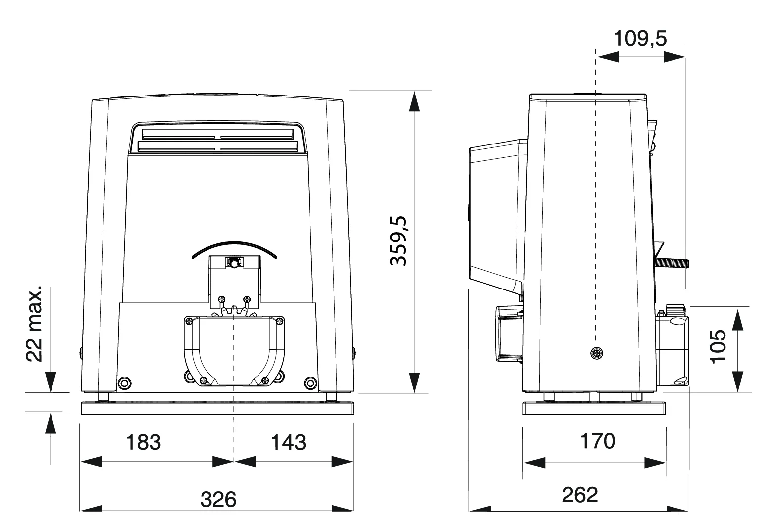 Silownik CAME set, max 2200kg - 400V, mod.6 - Image 2