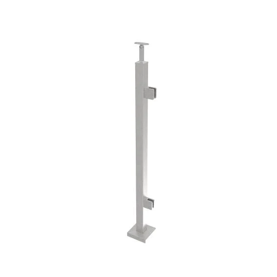 Słupek nierdzewny -prosto AISI304, 40x40x2/2xmodel