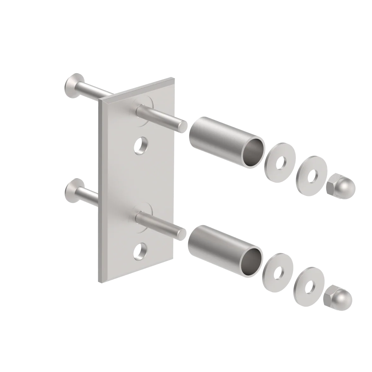 Stal nierdzewna AISI304, 120x60x51/40x40x2mm - Image 2