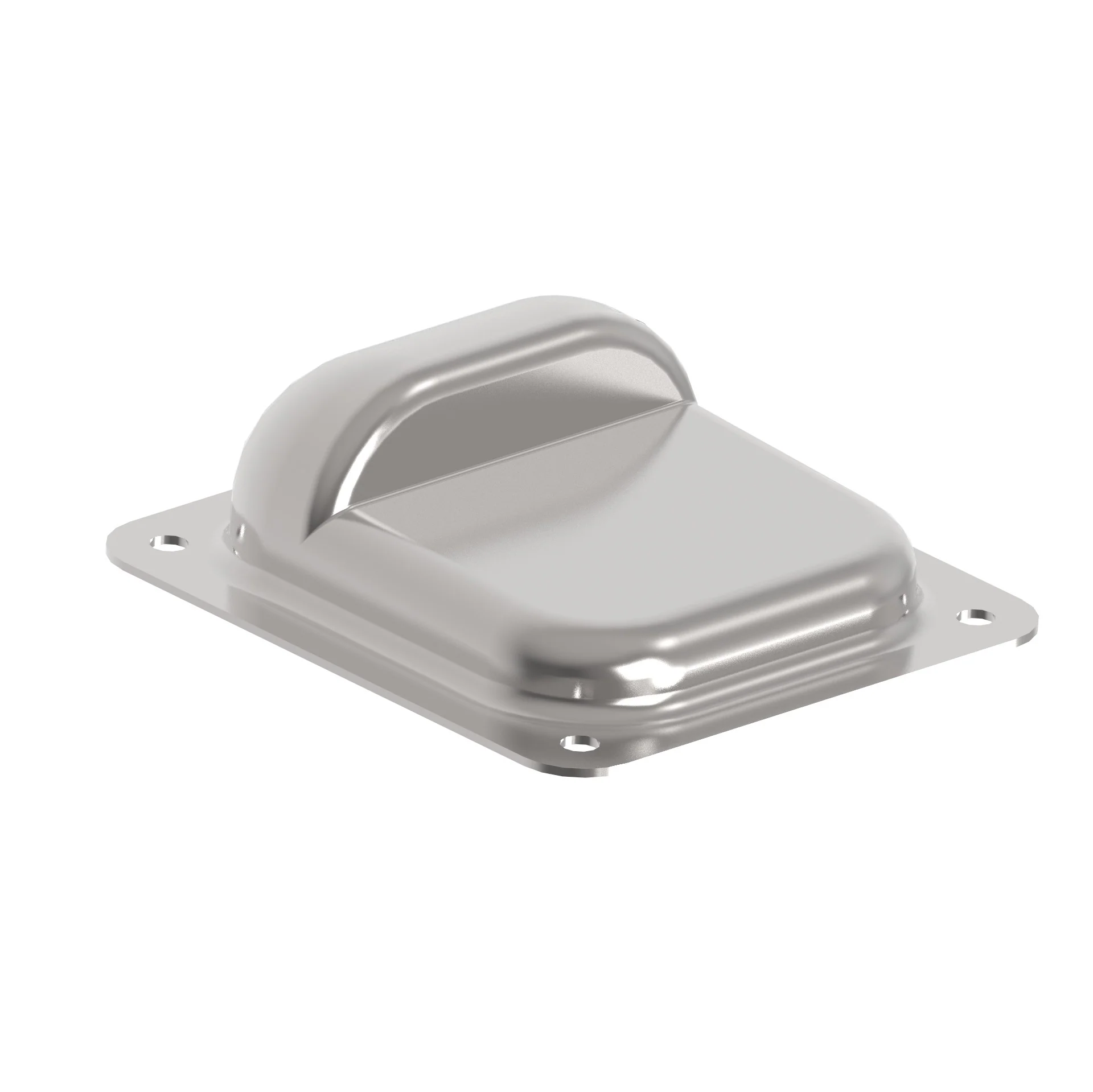Stoper do bram skrzydłowych, INOX 120x100mm
