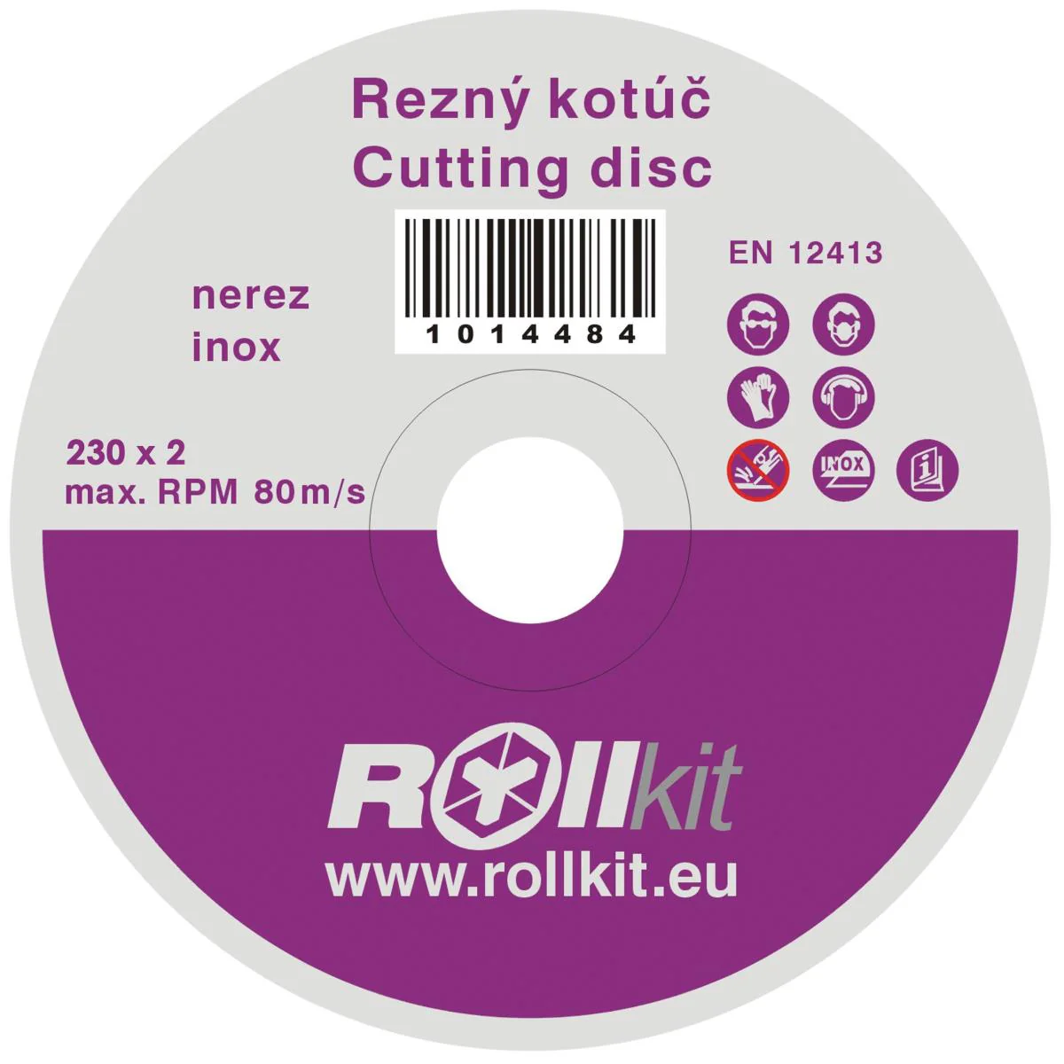 Tarcza tnąca do stali nierdzewnej, D230, d22,2 , t2mm