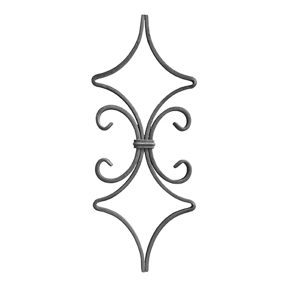 Tralka zdobiona h420, b165, 12x6mm