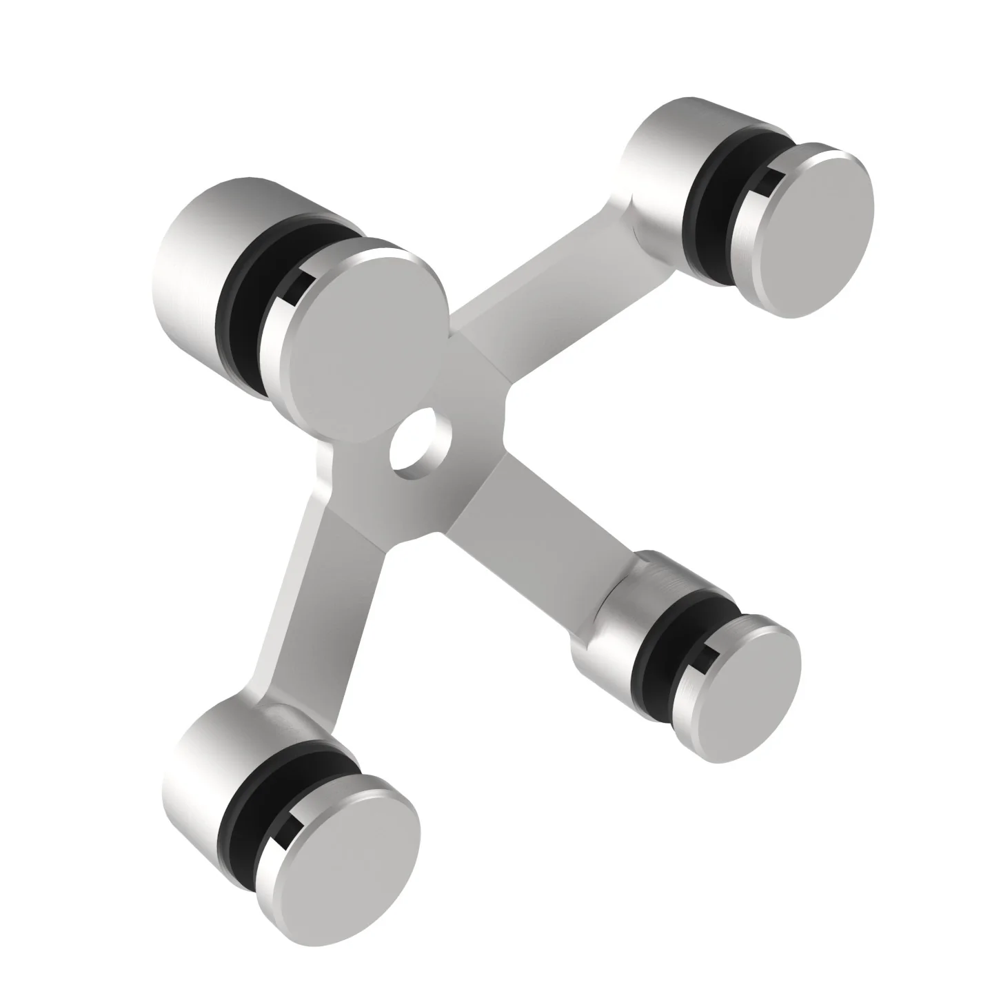 Uchwyt do szkła spider poczwórny AISI304, 4xD30mm