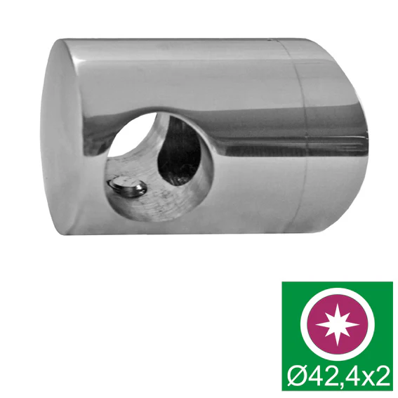 Uchwyt przelotowy polerowany AISI316, d16/D42,4x2m - Image 2