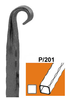 Zakończenie ramy h300, t2,5mm