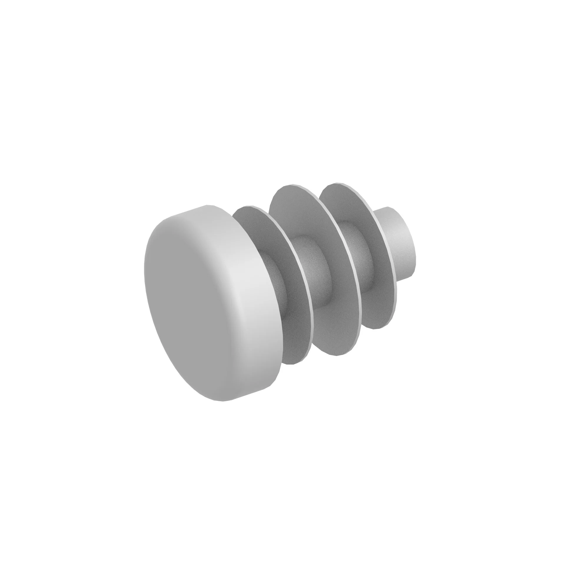 Zaślepka na szara PVC, d12mm