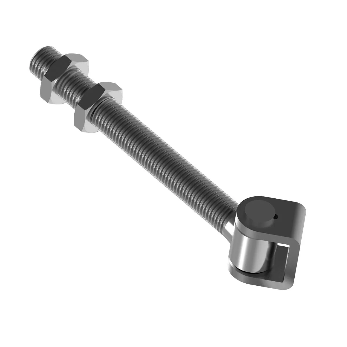 Zawias regulowany długi INOX, M16