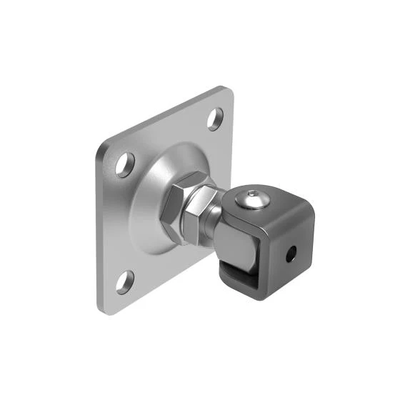 Zawias regulowany z płytką montażową Zn, M18, 90x9
